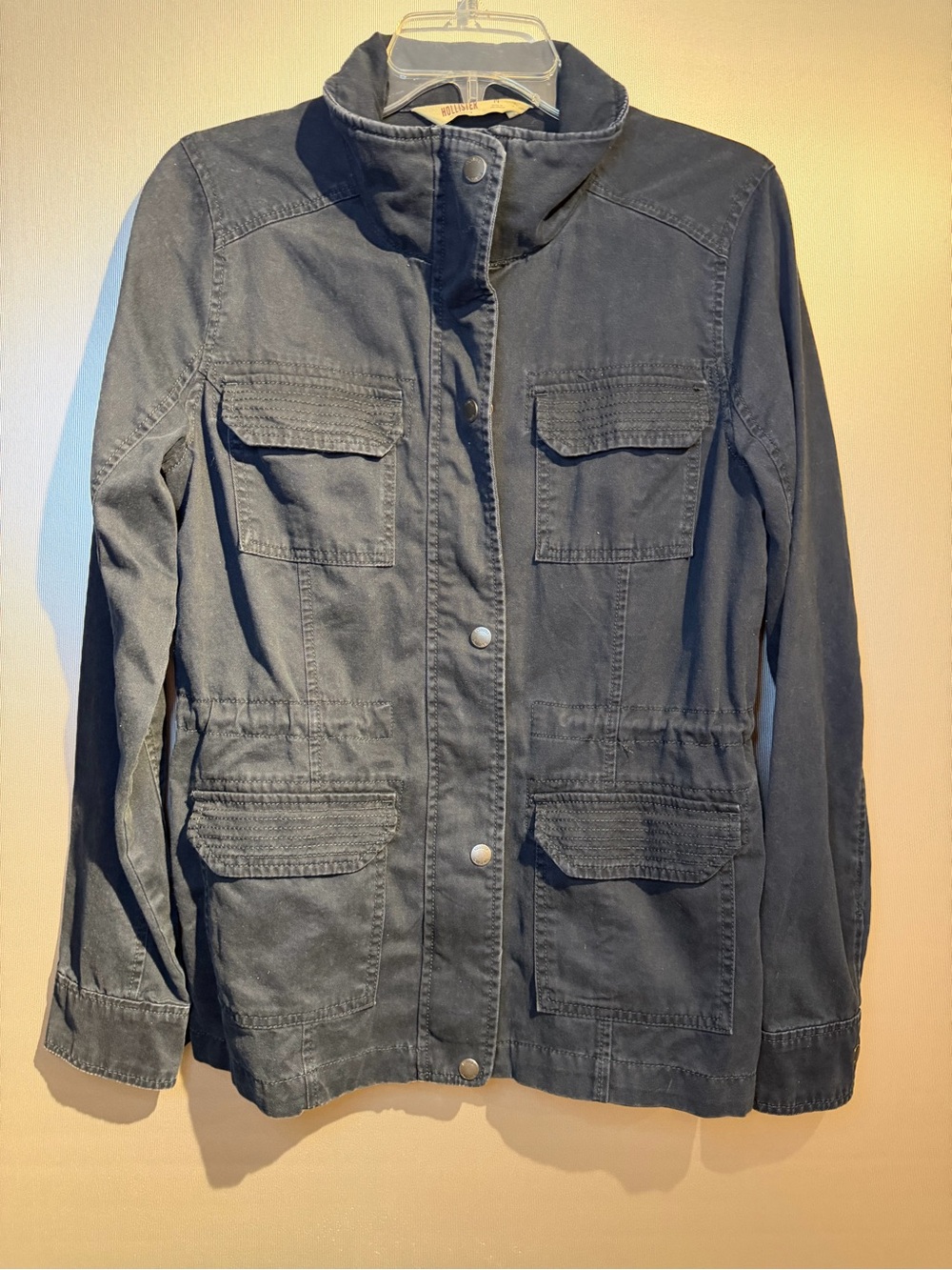 Hollister Dark Charcoal Utility Jacket